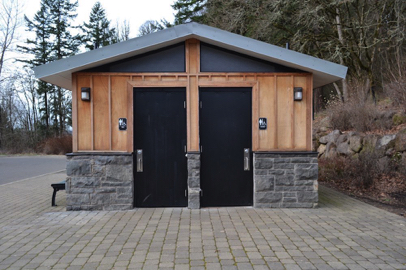 Mather Road access – two accessible unisex restrooms